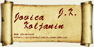 Jovica Koljanin vizit kartica